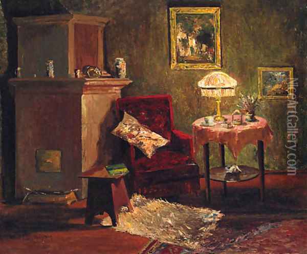 The Vacant Chair Oil Painting - Franz Holstein