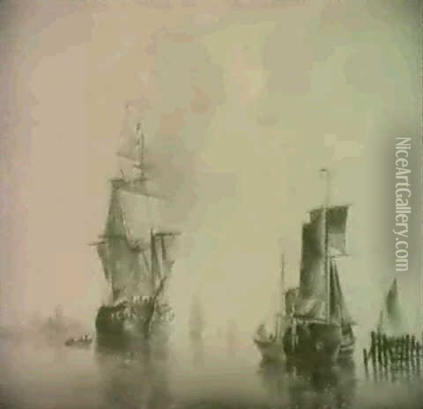 Marine Oil Painting - Cornelis Schouk