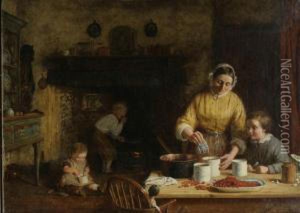 Preserving Oil Painting - Frederick Daniel Hardy