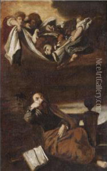 The Vision Of Saint Peter Oil Painting - Domenico Fetti
