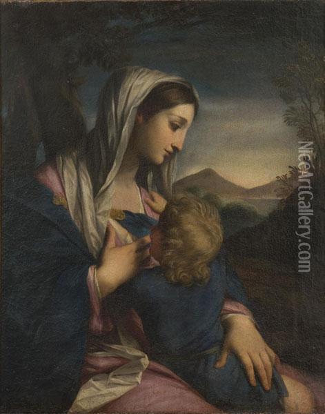 Vergine Con Il Bambino Oil Painting - Carlo Maratta or Maratti