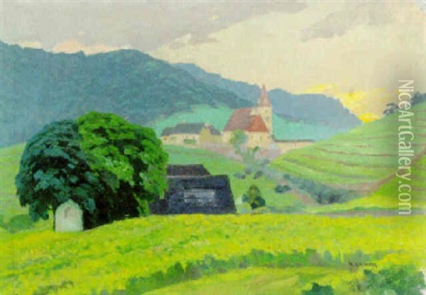 Motiv Aus Der Wachau Oil Painting - Hubert Landa