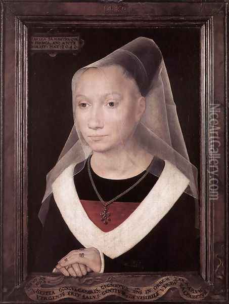 Portrait of a Young Woman 1480 Oil Painting - Hans Memling