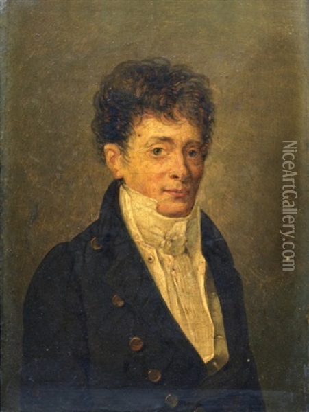 Portrait De Jeunne Homme Oil Painting - Louis Leopold Boilly