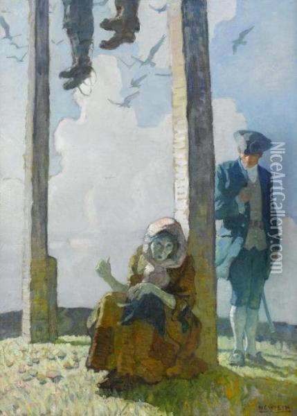 The Gibbet Oil Painting - Newell Convers Wyeth