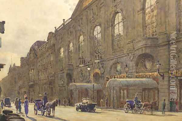 The Cabaret Theatre, Berlin Oil Painting - Wilhelm Geissler
