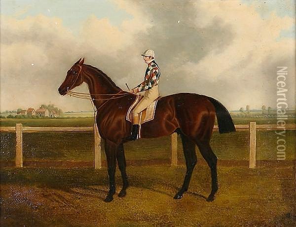 'rockingham', With Jockey Up, Winner Of St Leger 1833 Oil Painting - John Frederick Herring Snr