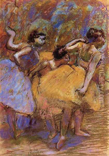 Dancers VII Oil Painting - Edgar Degas