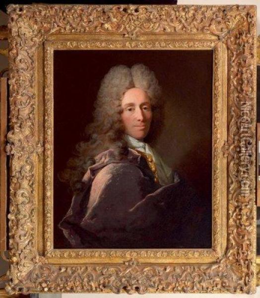 Portrait Presume De Monsieur De Maubreuil, Avocat Auparlement Oil Painting - Robert Tournieres