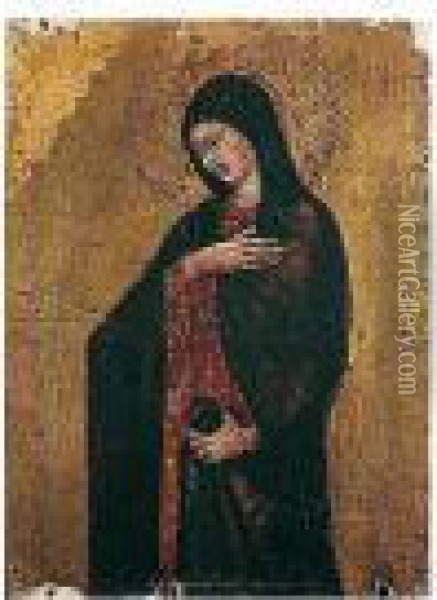 The Madonna Oil Painting - Bicci Di Lorenzo