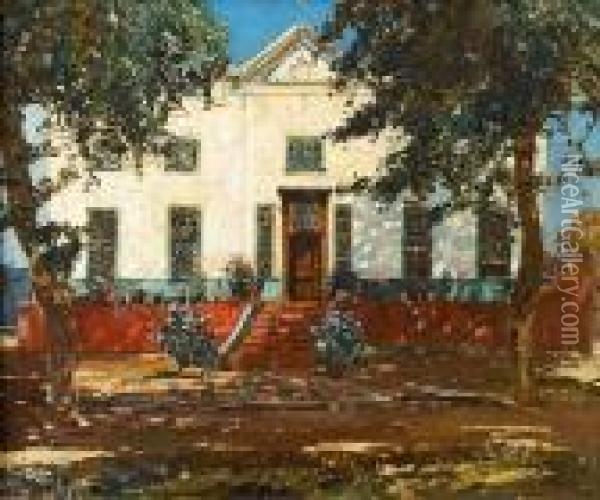 The Manor House, Uitkyk Oil Painting - Robert Gwelo Goodman