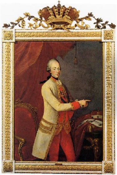 Ritratto Di Ferdinando, Arciduca D'austria, Governatore Di Milano Oil Painting - Joseph Hickel
