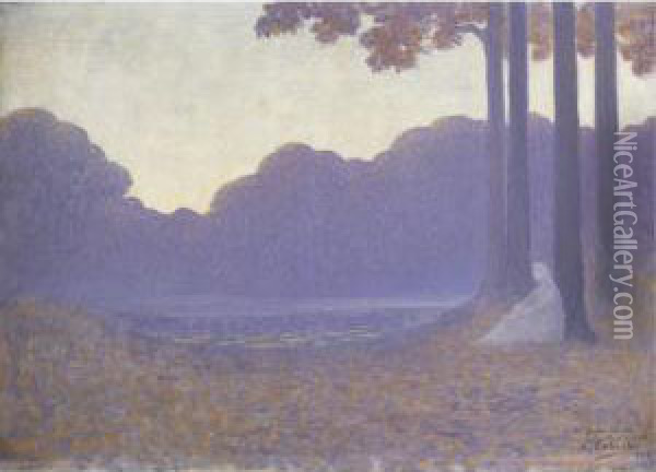 Soir D'automne Oil Painting - Alphonse Osbert