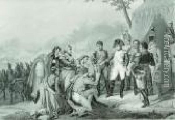 Napoleon Ier Devant Madrid, 
L'empereur Recevant Une Deputation De La Ville, 3 Decembre 1808  Oil Painting - Carle Vernet