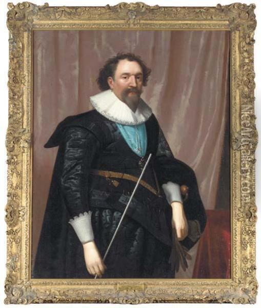 Portrait Of William Oil Painting - Daniel Mytens