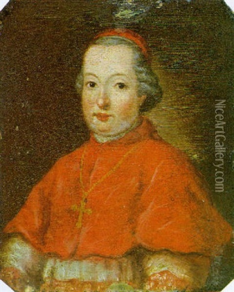 Ritratto Di Cardinale Veneziano Oil Painting - Pietro Longhi