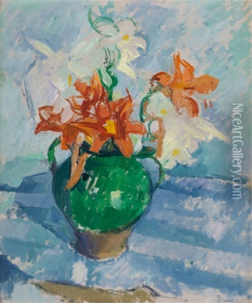 Floral Still Life Oil Painting - Patrick Henry Bruce