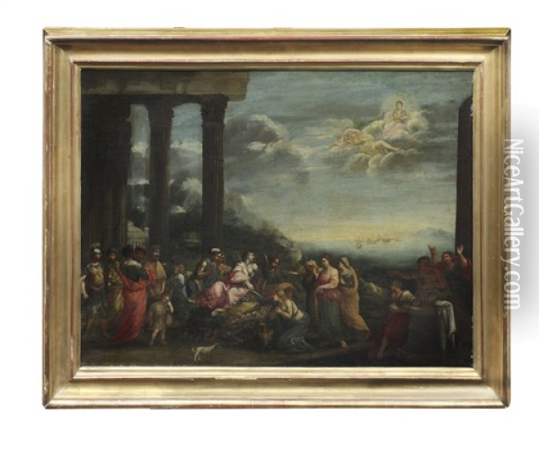 La Morte Di Didone Oil Painting - Pietro Testa