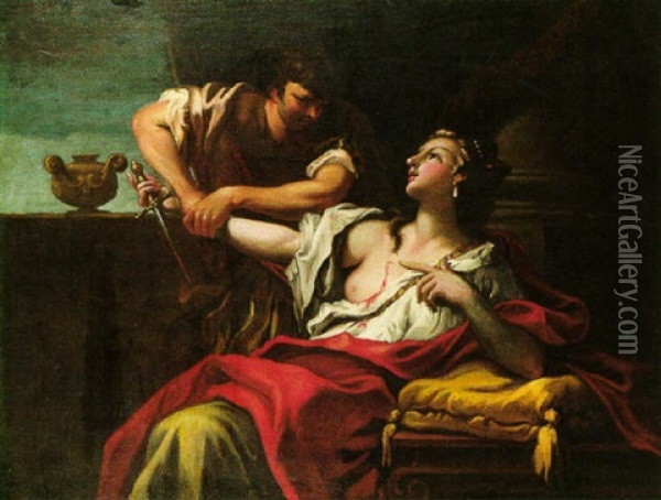 Lucretia And Brutus Oil Painting - Sebastiano Ricci