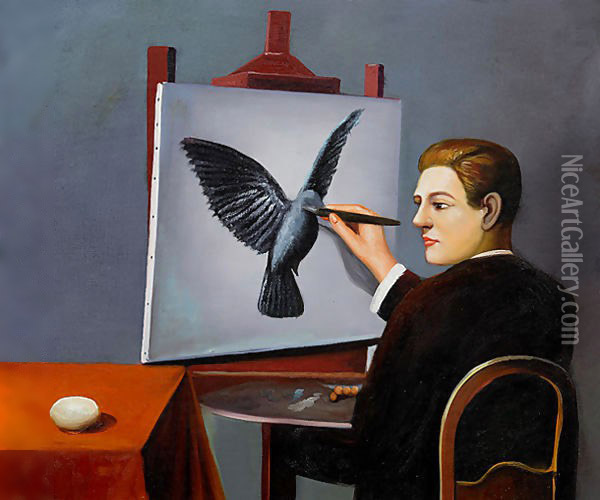 La Clairvoyance Oil Painting - Rene Magritte