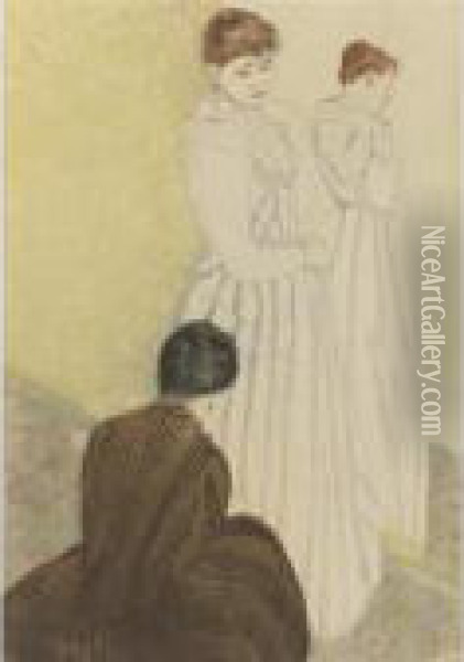 The Fitting (b. 147; M. & S. 9) Oil Painting - Mary Cassatt