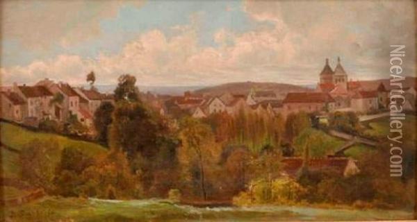 L'abbaye Oil Painting - Louis Emile Dardoize