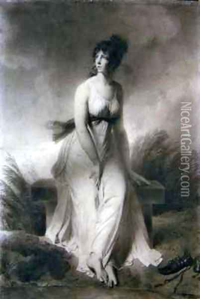 Portrait of La Citoyene D Oil Painting - Alexandre Evariste Fragonard