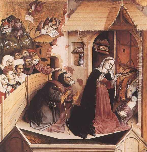 The Birth of Christ 1437 Oil Painting - Hans Multscher