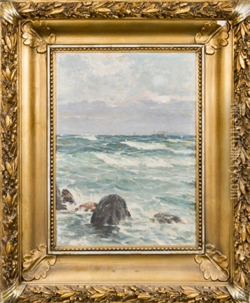 Storm Oil Painting - Woldemar Toppelius