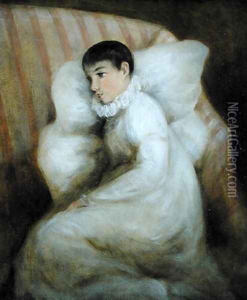 Young Girl resting on a Sofa Oil Painting - John Constable