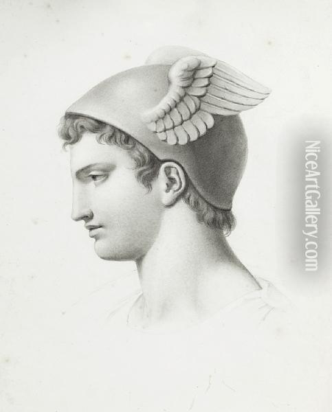 Head Of Apollo Oil Painting - Evelyn Pickering De Morgan