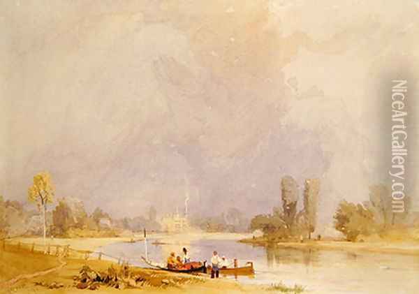Syon House, on the Thames Oil Painting - James Baker Pyne
