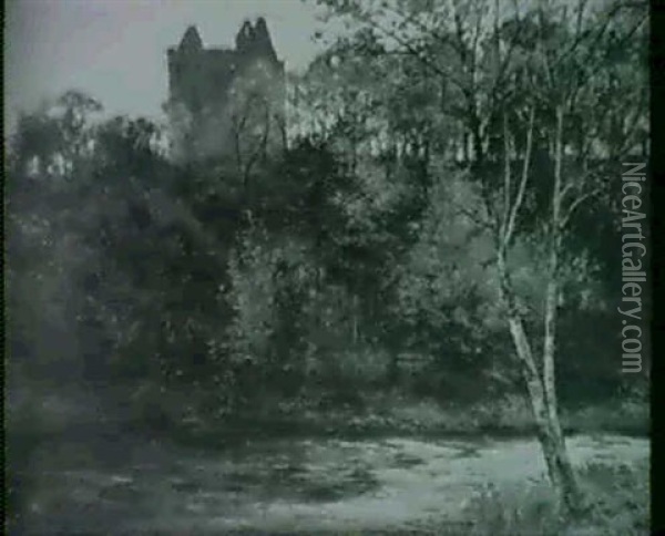 Newark Castle Oil Painting - Samuel Reid