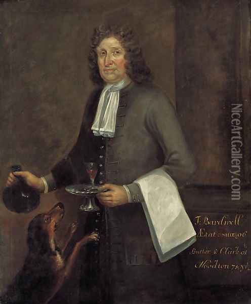Portrait of Thomas Bardwell Oil Painting - English School