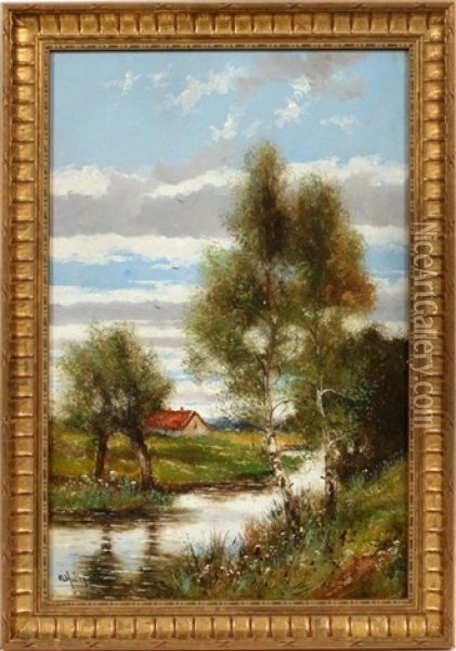 Landscape Oil Painting - Abraham Hulk the Younger