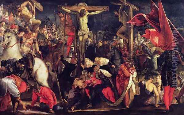 The Crucifixion Oil Painting - Jacopo Tintoretto (Robusti)