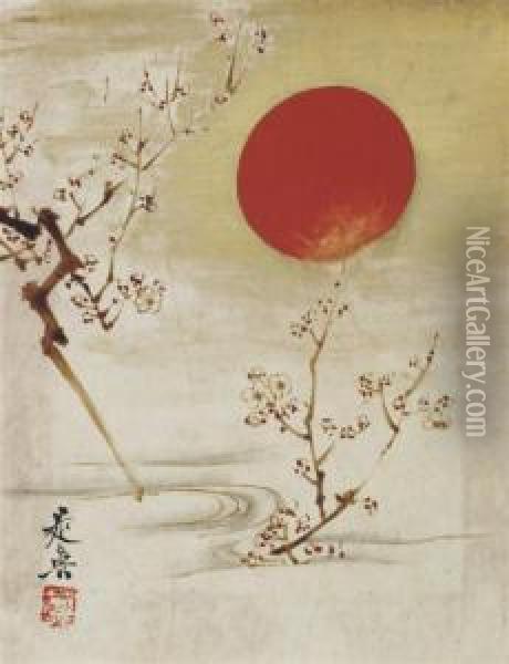 Miniature Album Of Lacquer Paintings Oil Painting - Shibata Zeshin