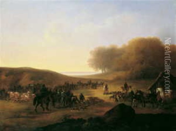 Die Ruckkehr Von Der Jagd Oil Painting - John E. Ferneley
