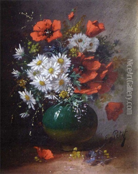 Vase De Fleurs Des Champs Oil Painting - Eugene Petit