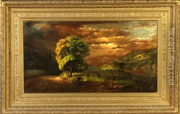 Onondaga Valley Oil Painting - Levi Wells Prentice