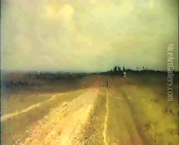 The Road To Vladimir Oil Painting - Isaak Levitan