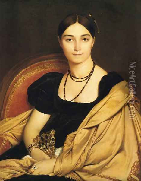 Antonia Duvaucey de Nittis Oil Painting - Jean Auguste Dominique Ingres