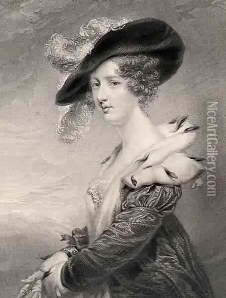 Georgiana Howard Lady Dover Oil Painting - John Jackson