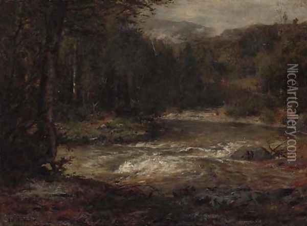 Mountain Stream Oil Painting - Alexander Helwig Wyant