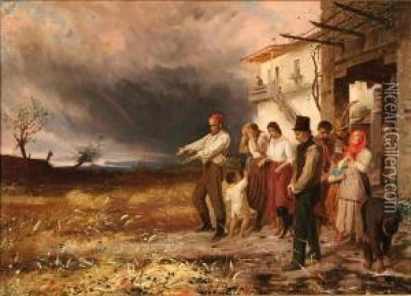 Dopo La Tempesta Oil Painting - Giuseppe Mazza