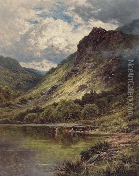 Loch Venachar, Perthshire Oil Painting - Henry Hillier Parker