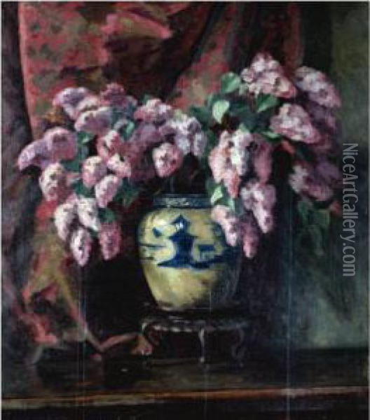 Lilacs Oil Painting - Roger Eliot Fry