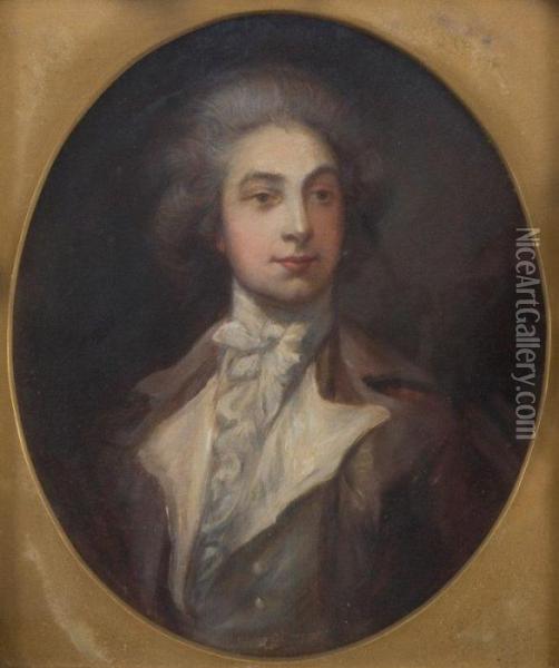 Utan : Marie Jean Augustinvestris Portreja Oil Painting - Thomas Gainsborough