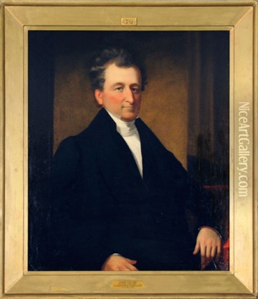 Portrait Of John Leamy Oil Painting - Bass Otis