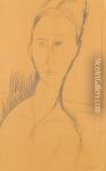 Portrait De Jeanne Oil Painting - Amedeo Modigliani
